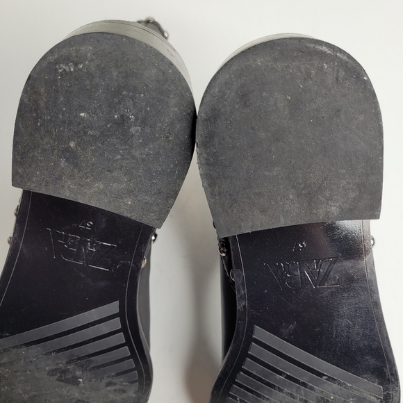 Zara Black Studded Booties - Picture 7 of 13